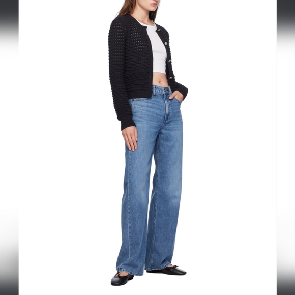 rag & bone Blue Flare & Wide Leg Jeans - Picture 4 of 5